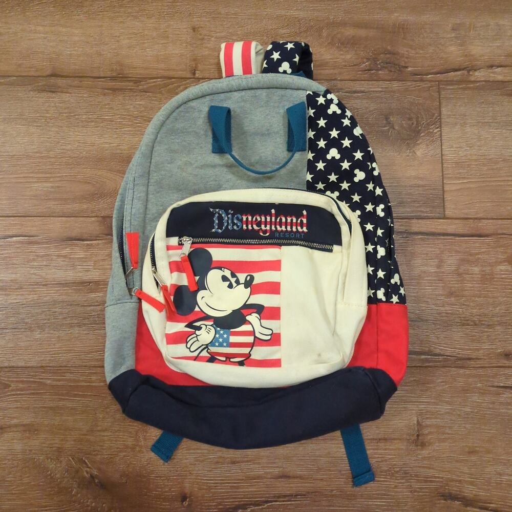 VTG Disney Disneyland Mickey Mouse America USA Backpack Disneyworld‎